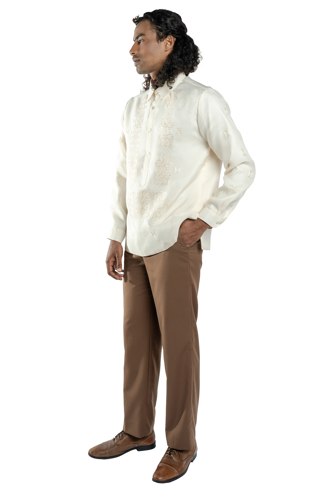 Cecilio Men's Barong (Beige)