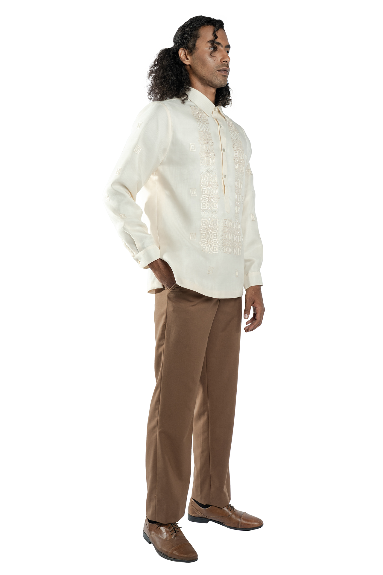 Cecilio Men's Barong (Beige)