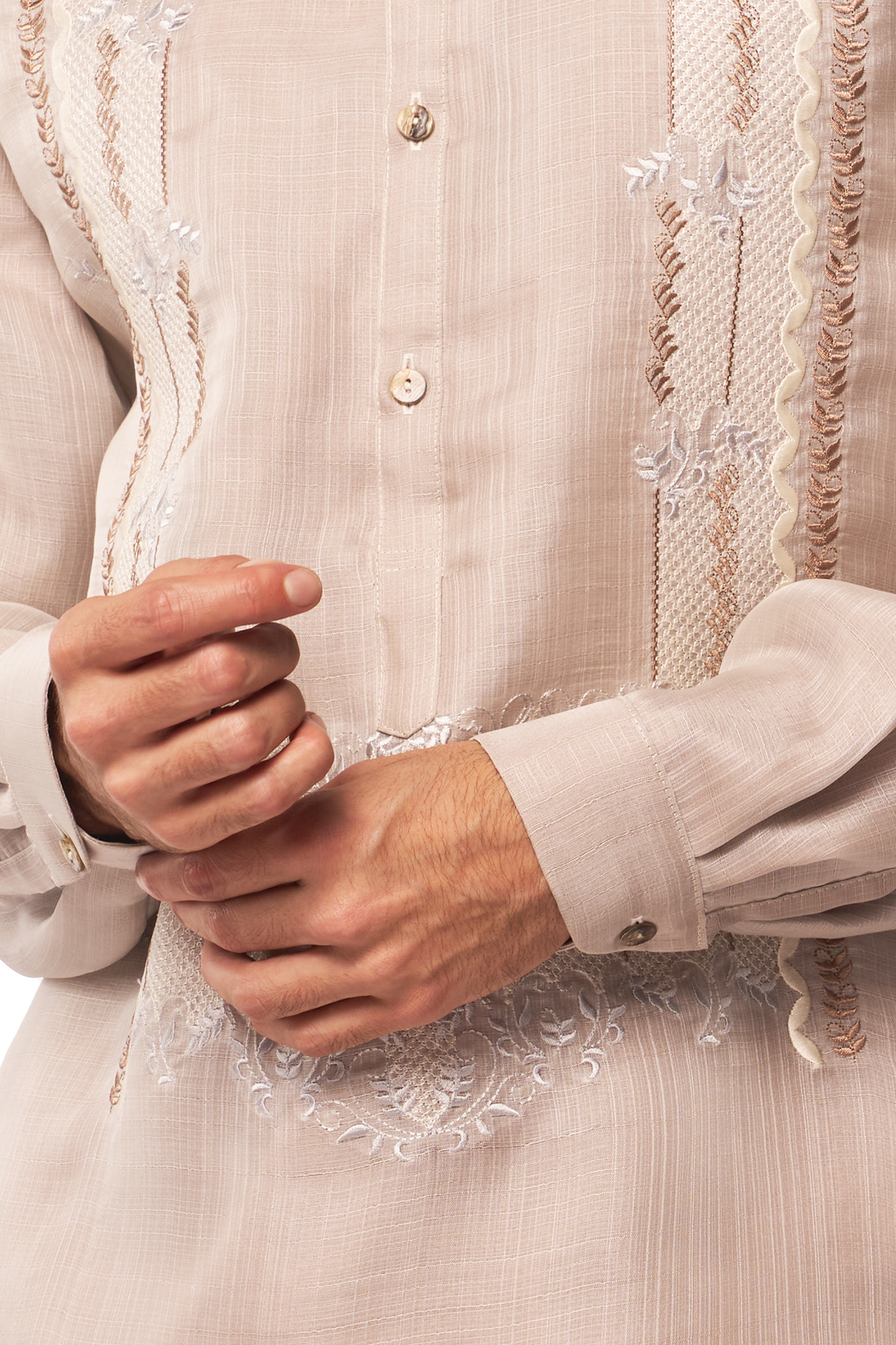 Linea Form Men's Barong (Silt Stone)