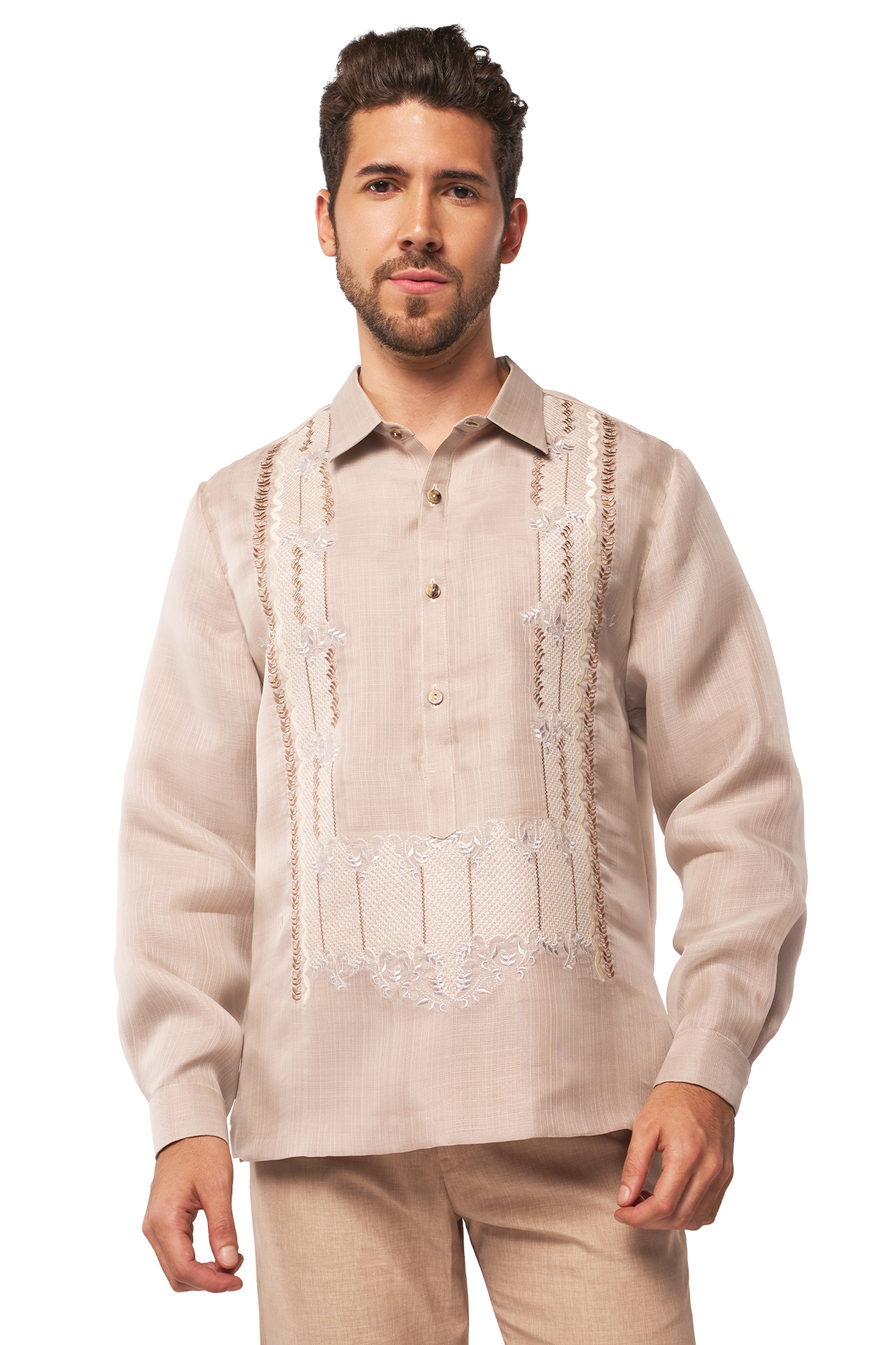 Linea Form Men's Barong (Silt Stone)