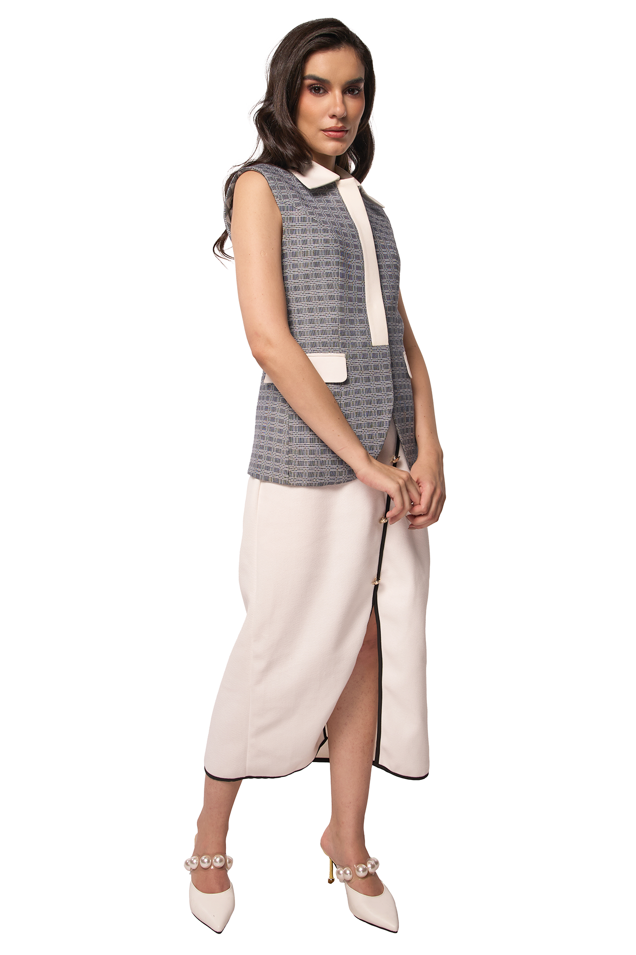 Mila Top (Ivory Noir)