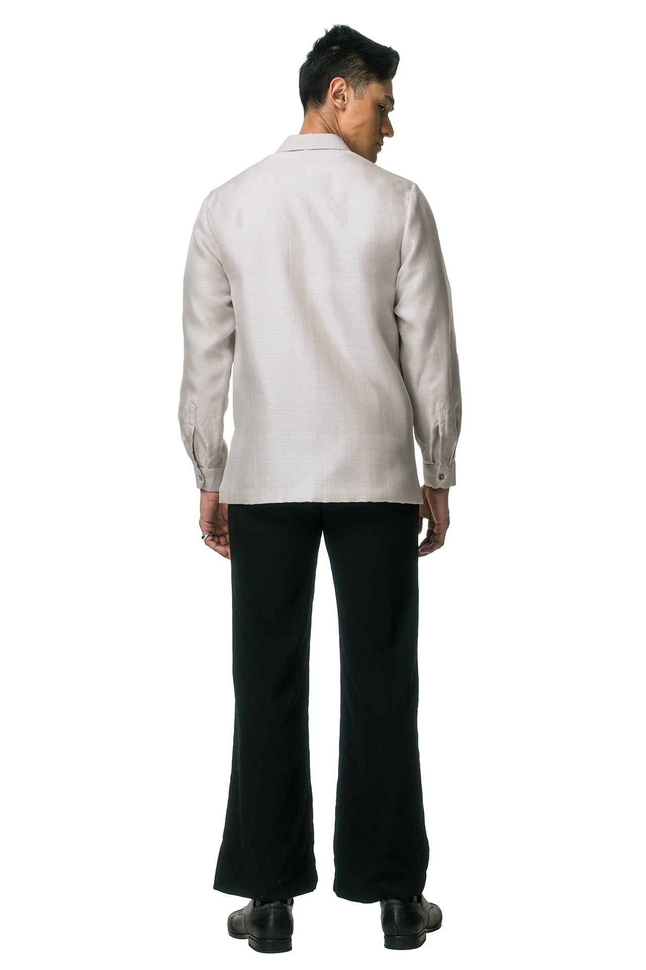 Pedro Men's Barong (Lt. Gray)