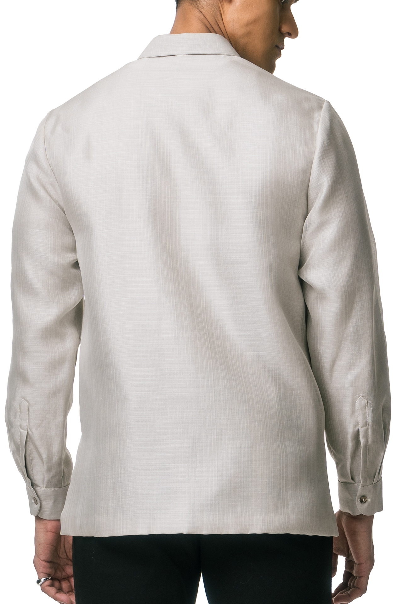 Pedro Men's Barong (Lt. Gray)