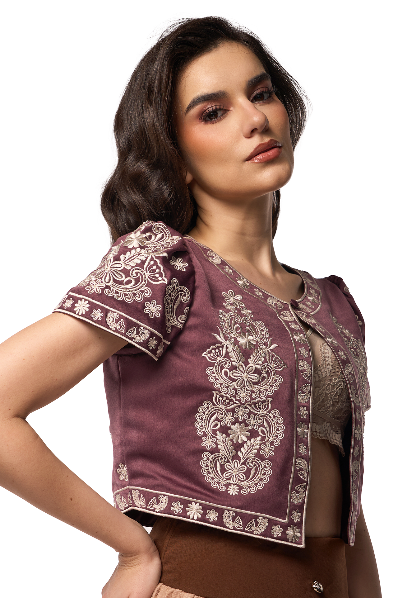 Selen Frame Bolero (Dusk Rose)