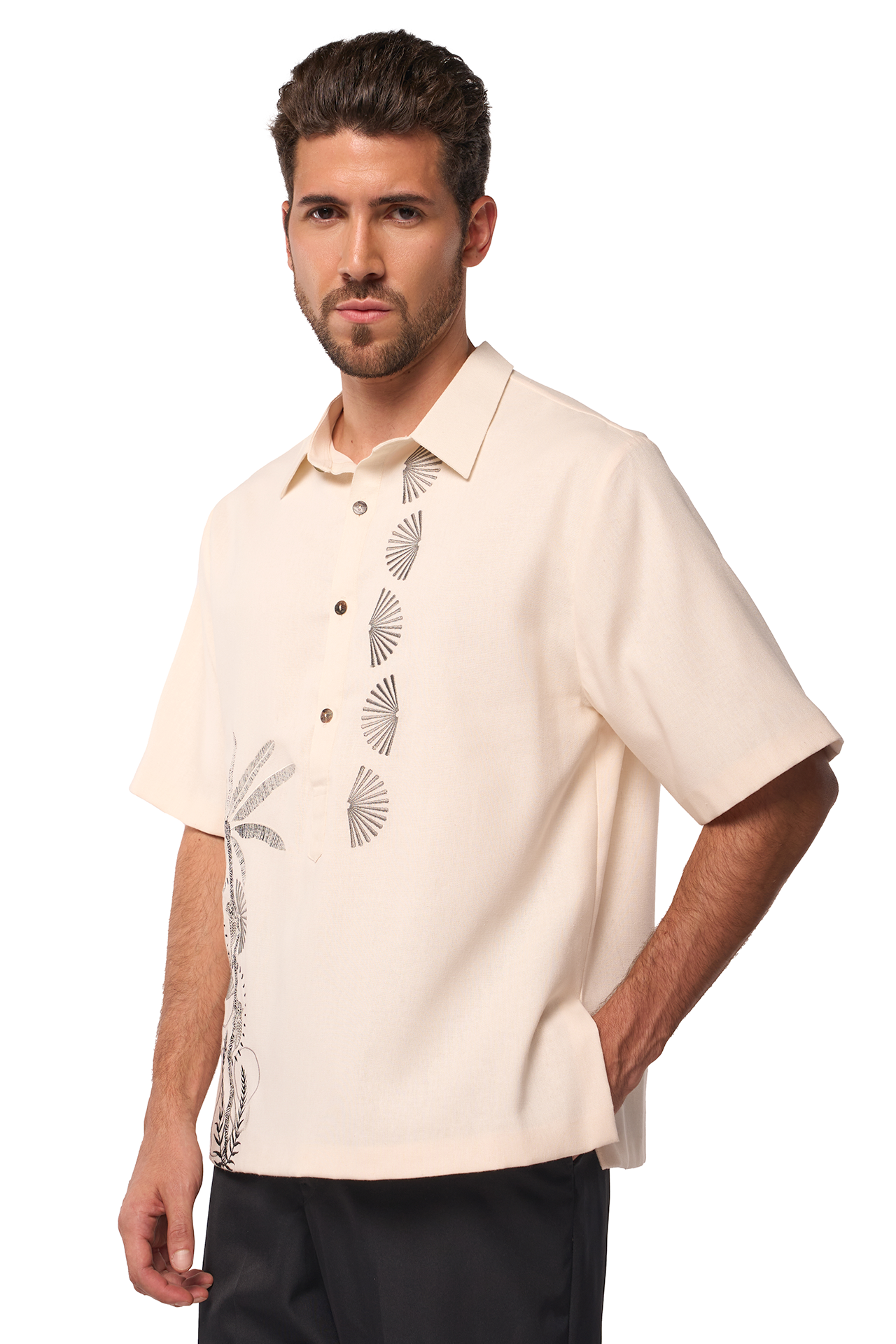 Bohol Men's Barong (Cloud Silt)