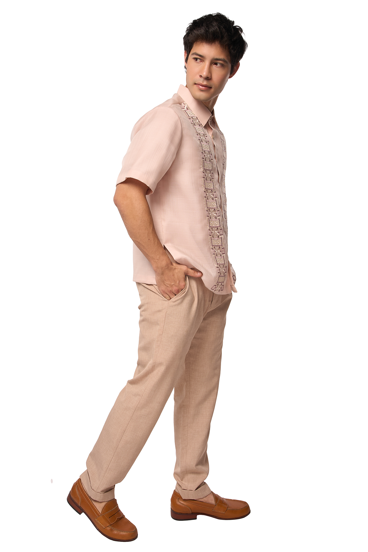 Filomino Men's Barong (Warm Silt)