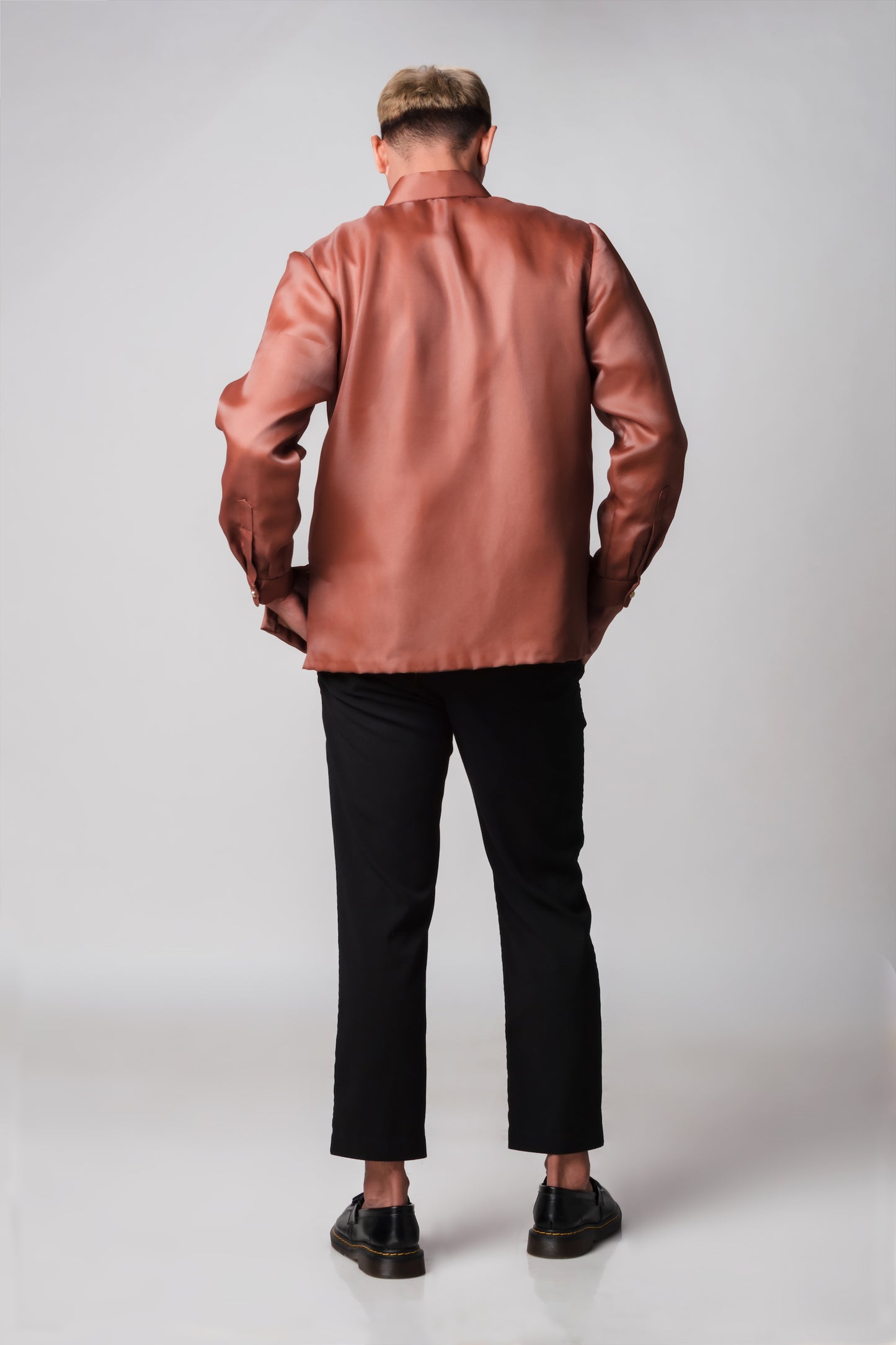 Diamante Men's Barong (Brown)