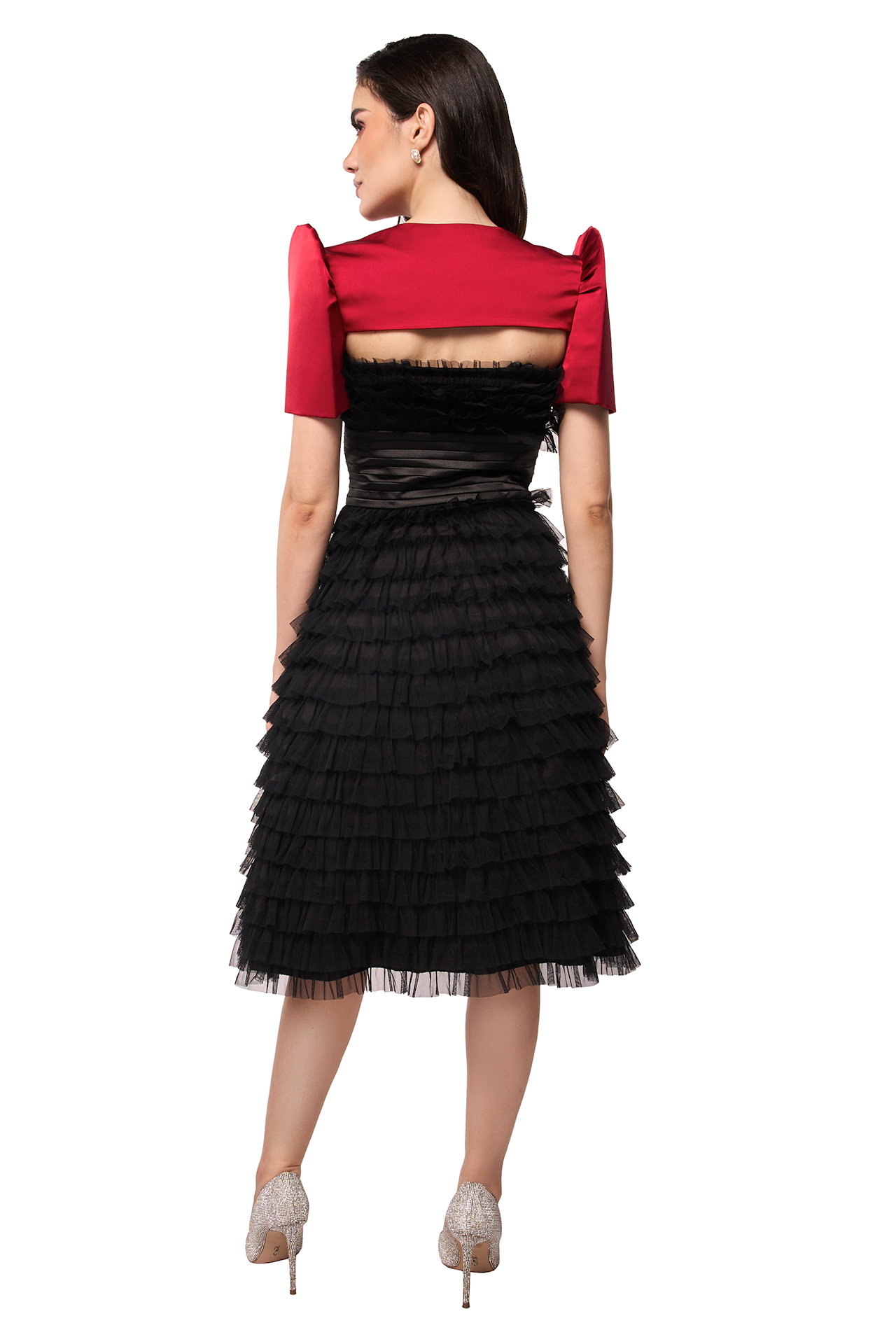 Aimee Harness Bolero (Rouge Soir)