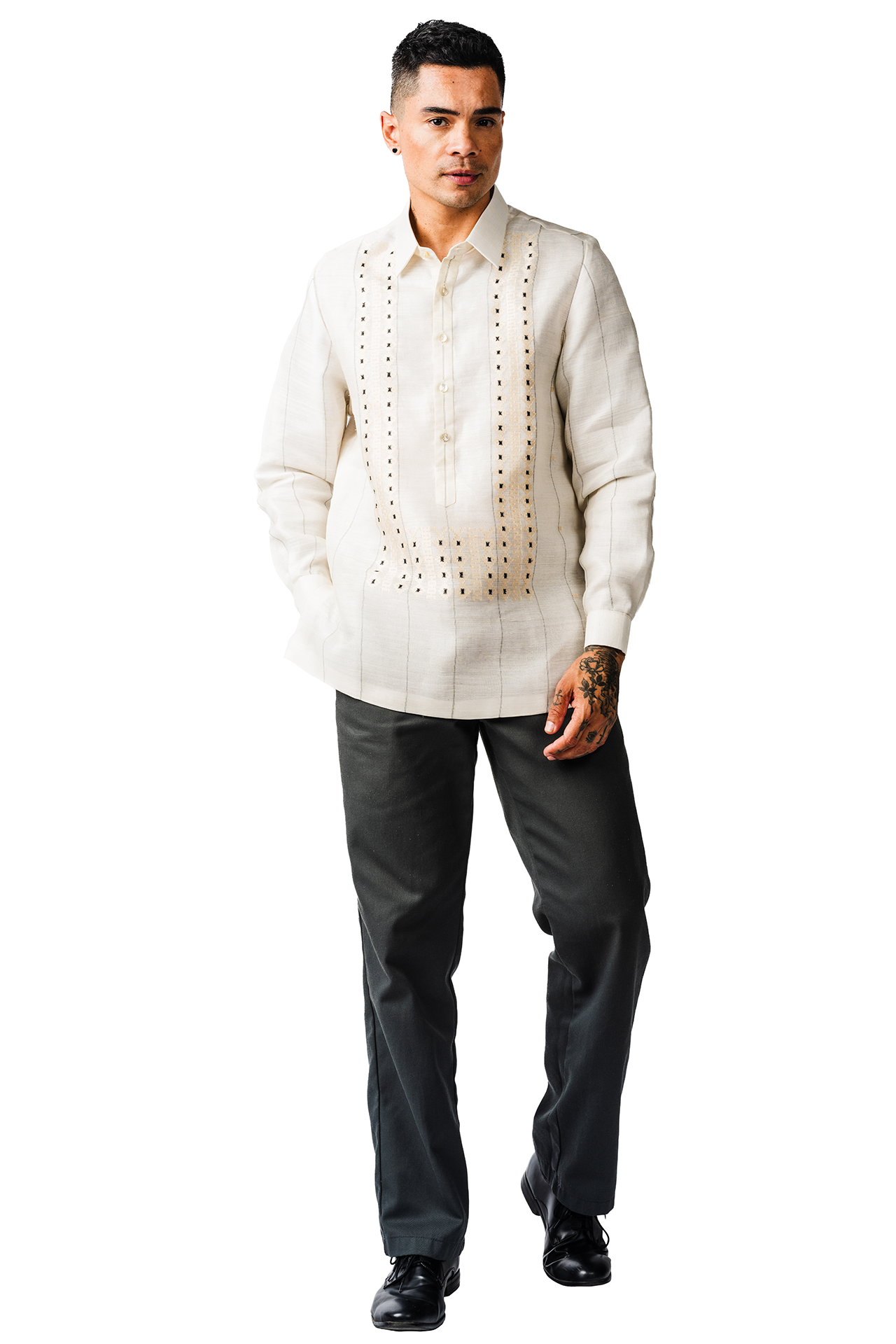 Bonifacio Men's Barong Tagalog (Piña)