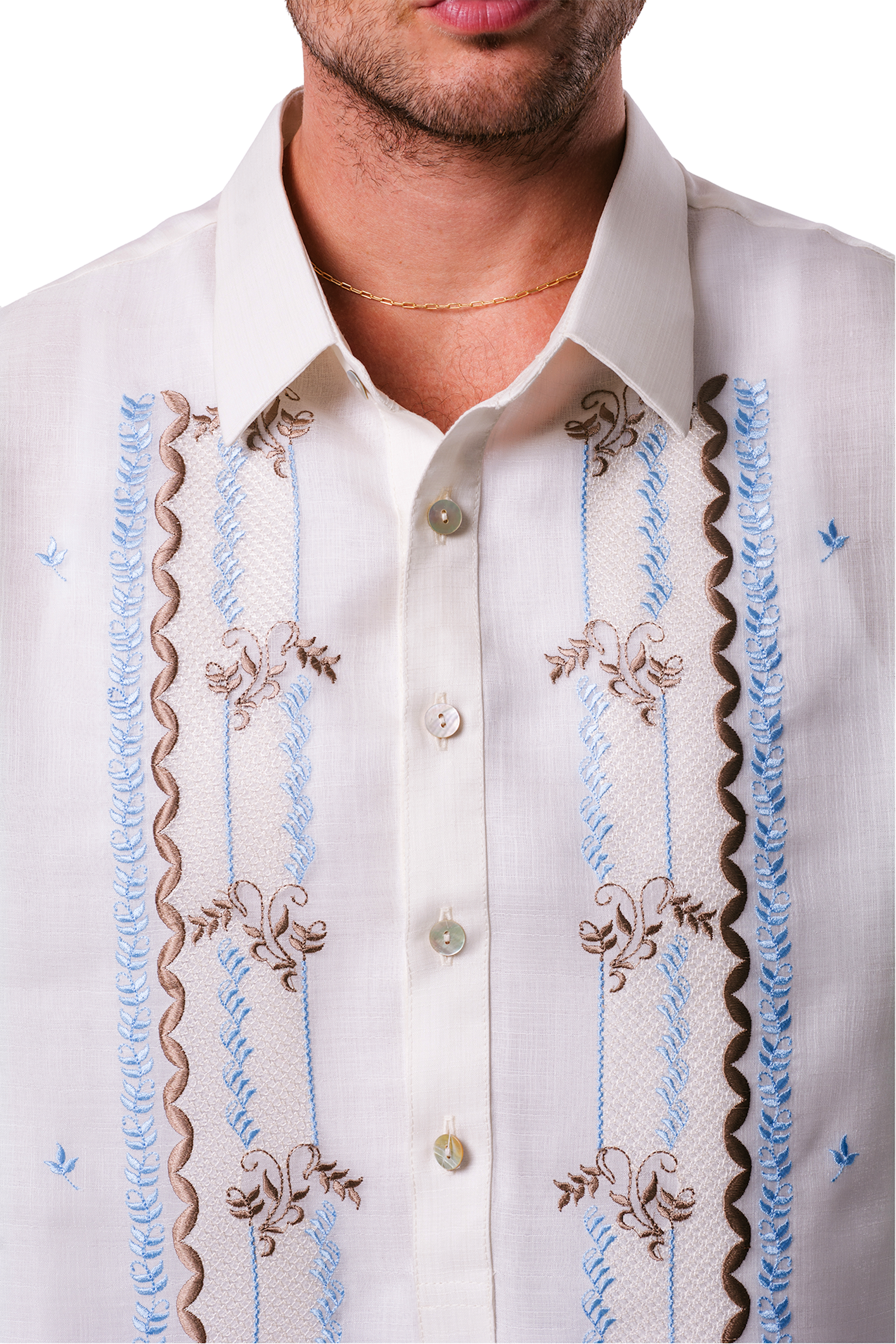 Bourbon Men's Barong Tagalog