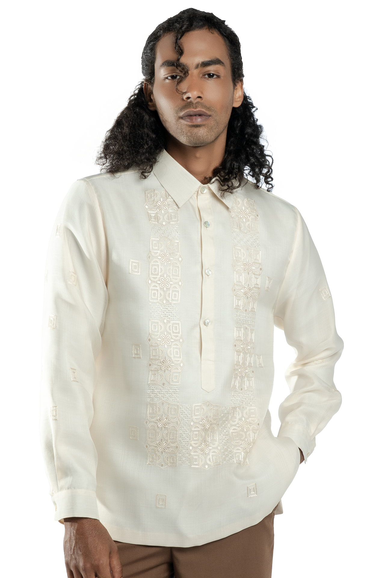 Cecilio Men's Barong (Beige)