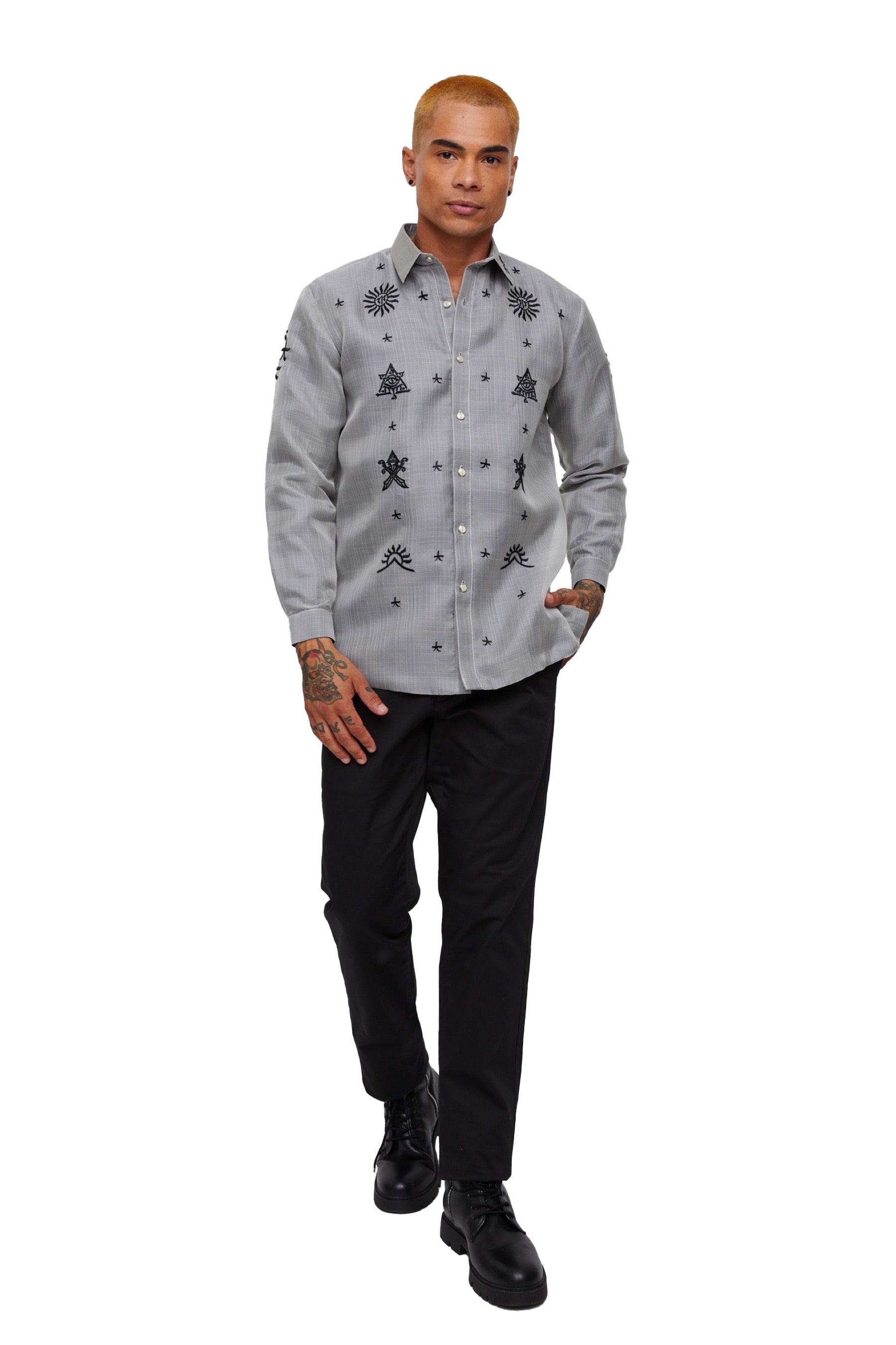 Danilo Men's Barong Tagalog (Black)