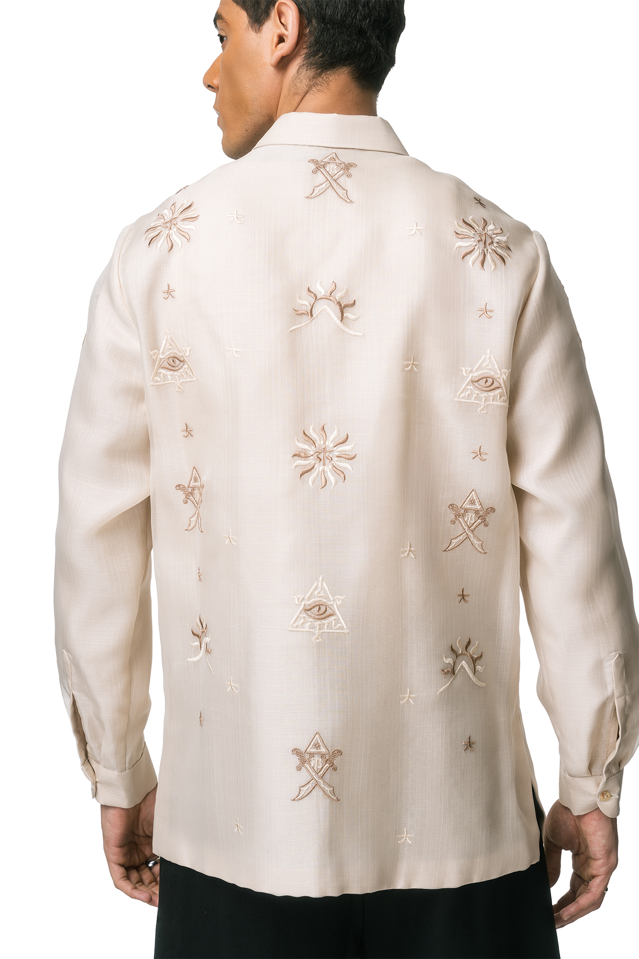 Danilo Men's Barong Tagalog (Beige)