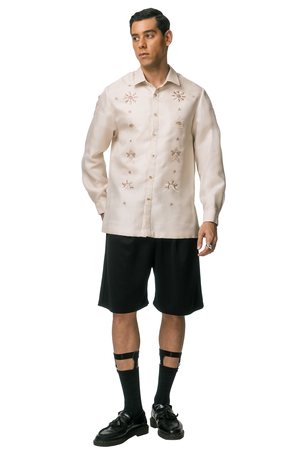 Danilo Men's Barong Tagalog (Beige)