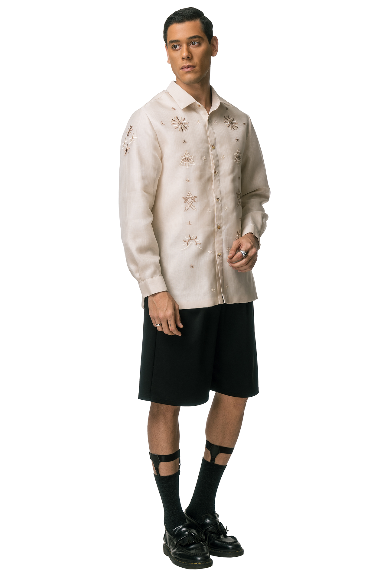 Danilo Men's Barong Tagalog (Beige)