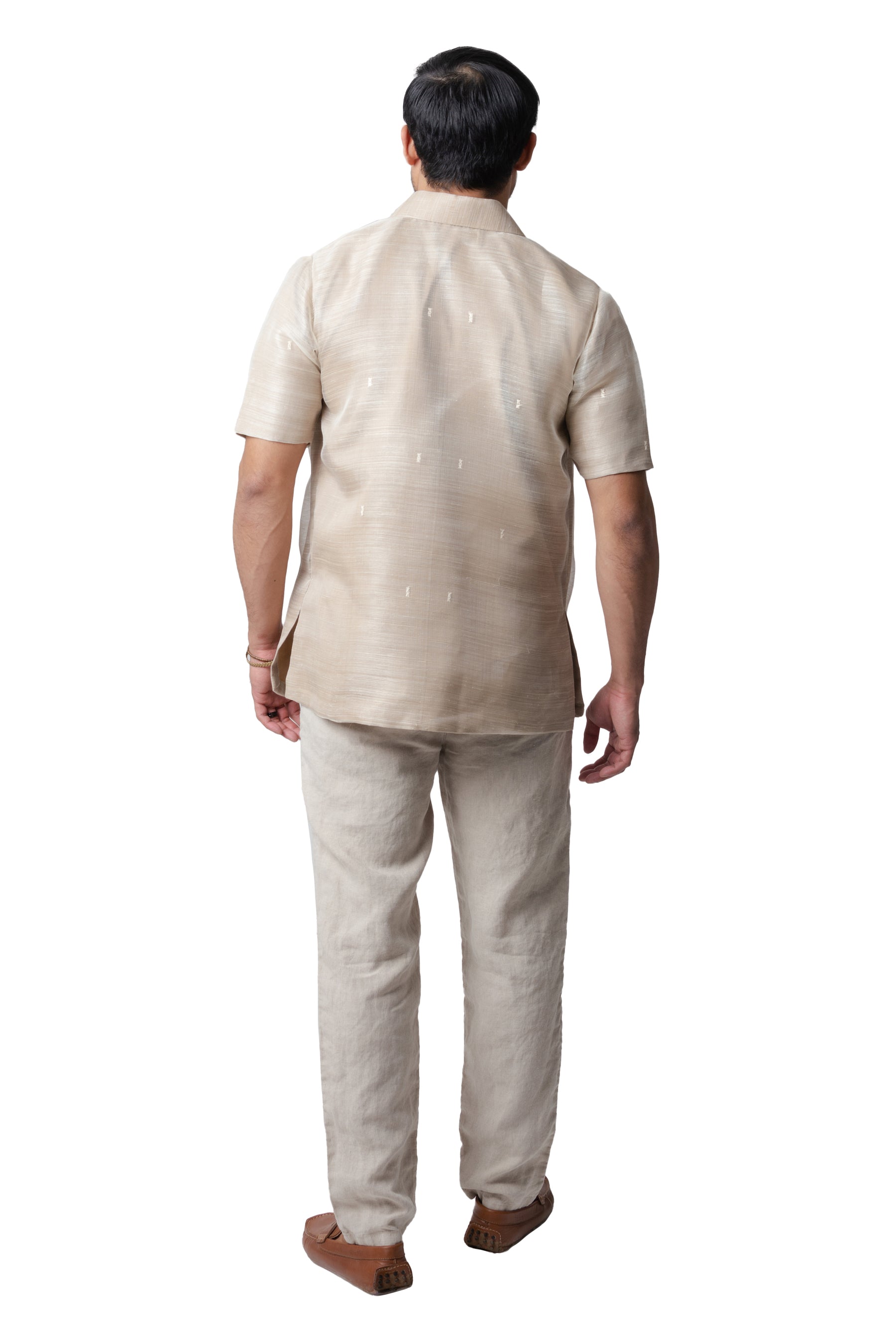 Enrique Men's Short Sleeve Barong (Piña)