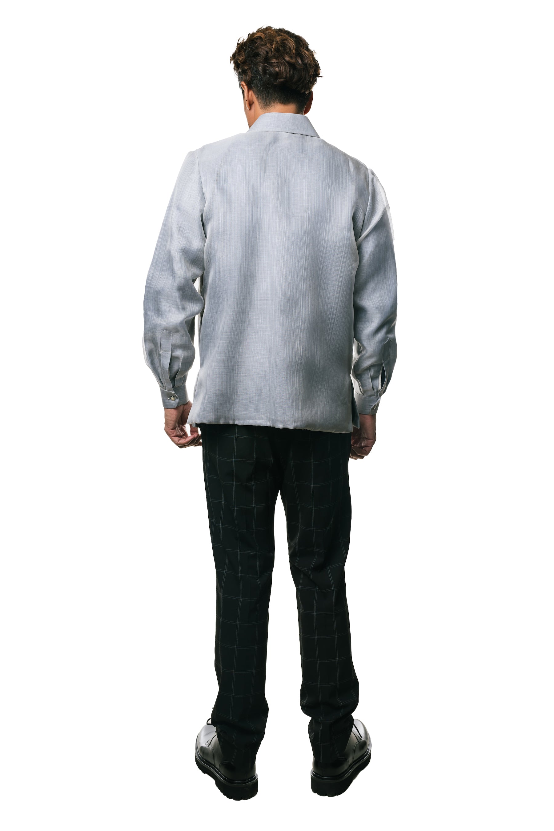 Gabriel Men's Barong Tagalog (Lt. Gray)