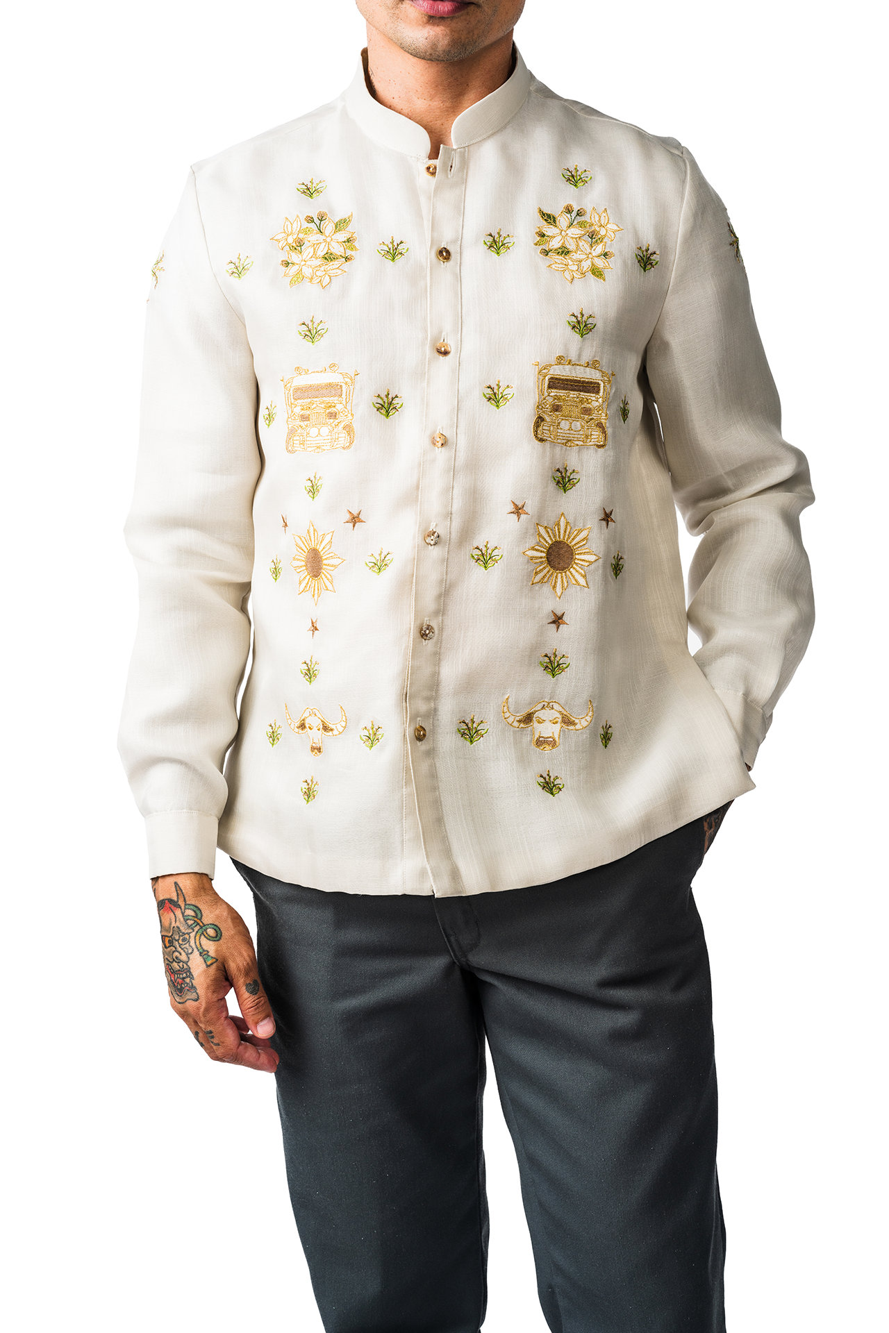 Jeffrey Men's Barong Tagalog