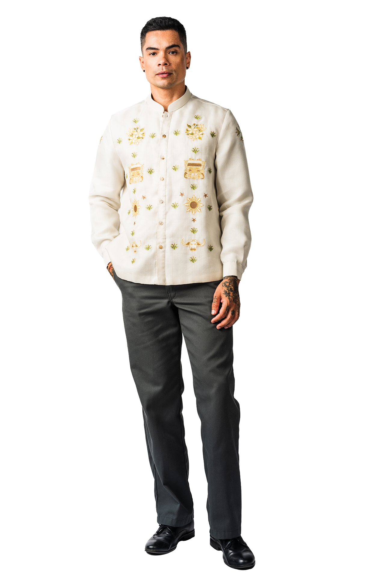 Jeffrey Men's Barong Tagalog