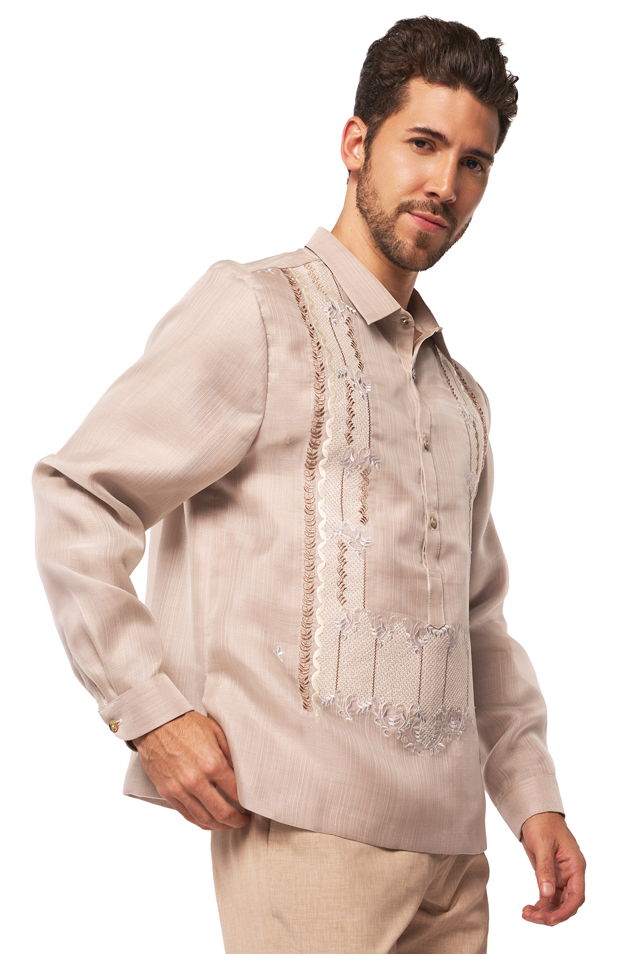 Linea Form Men's Barong (Silt Stone)