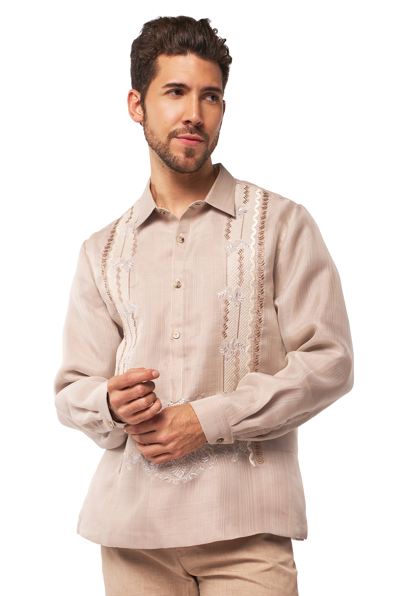 Linea Form Men's Barong (Silt Stone)