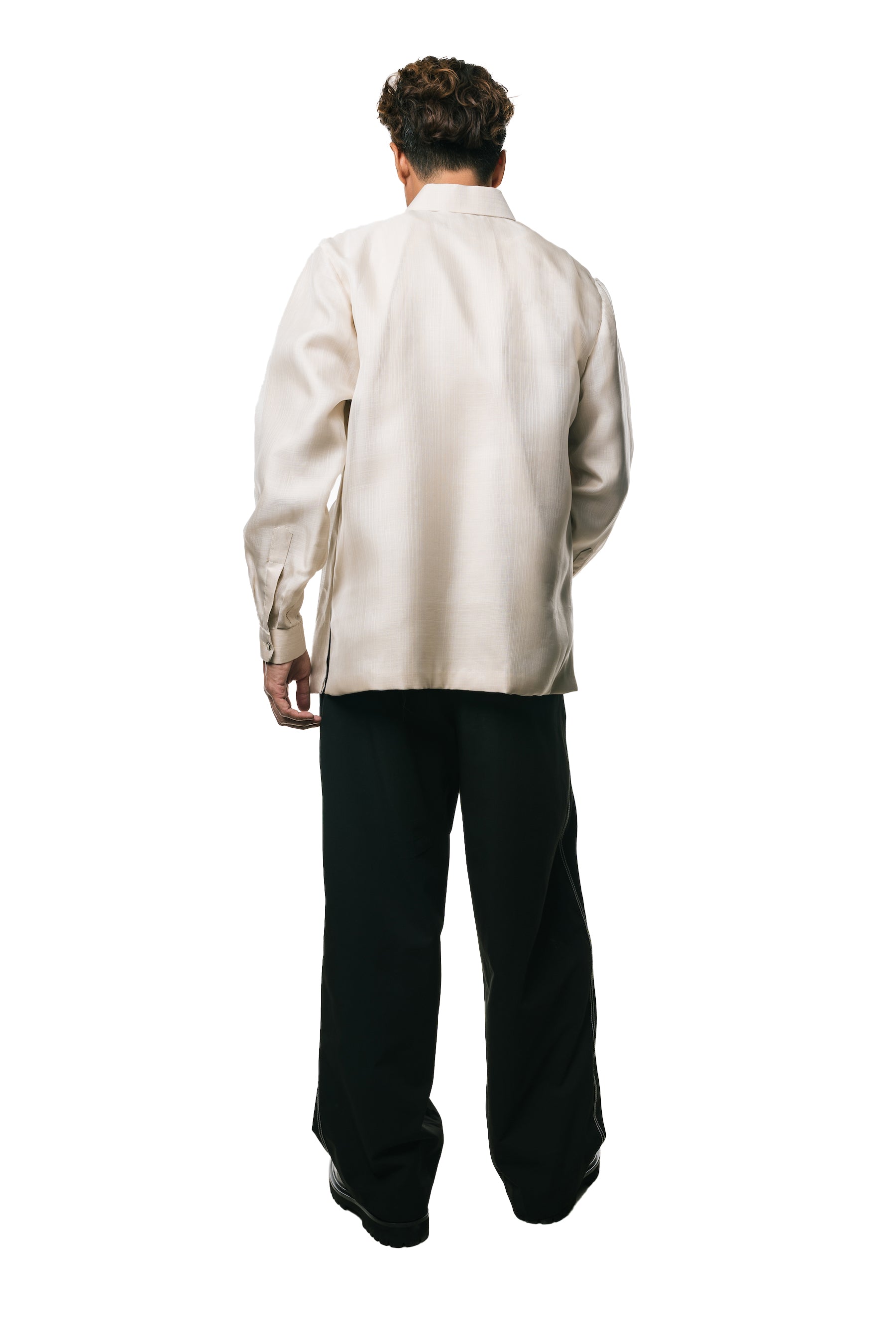 Lucas Men's Barong Tagalog (Beige)