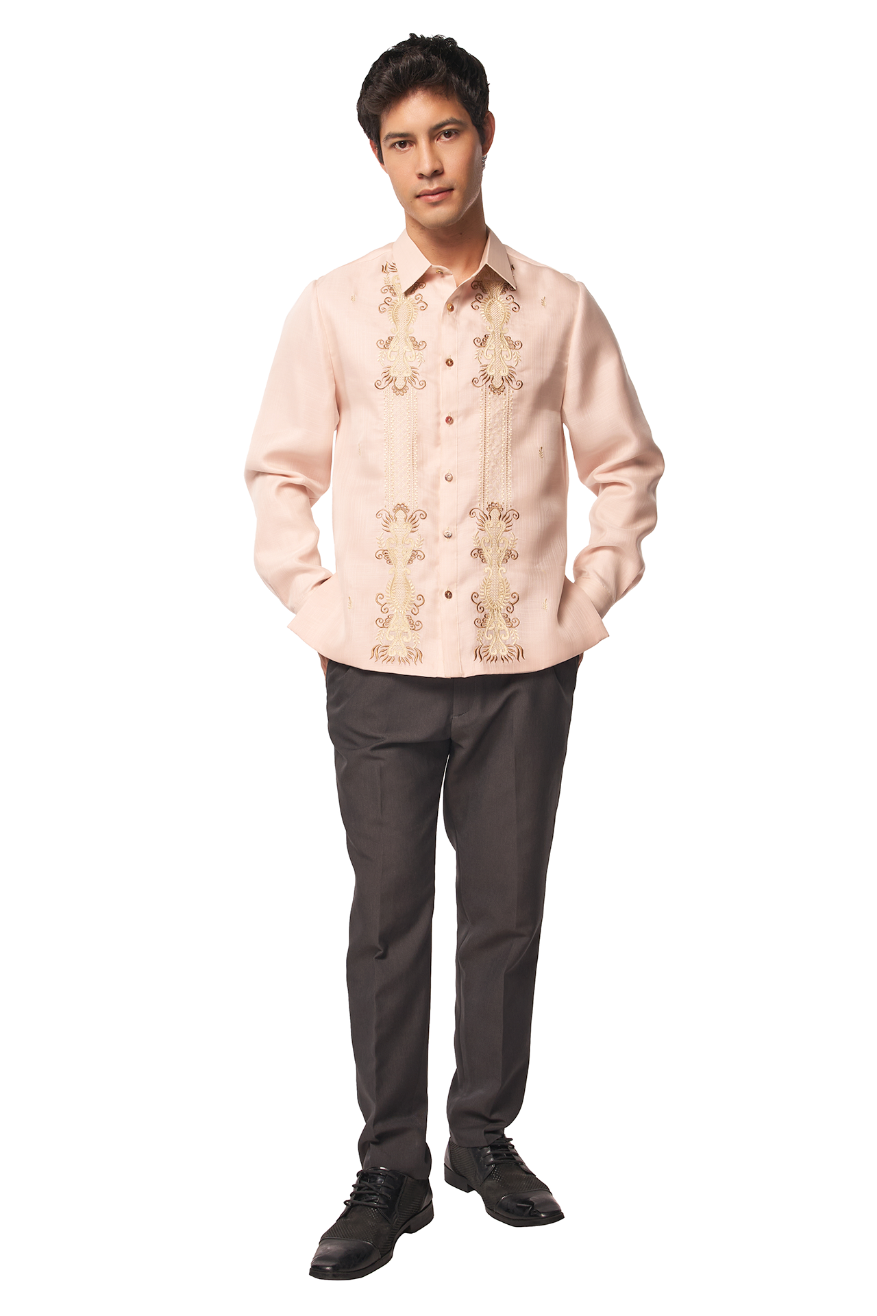 Lucio Men's Barong (Warm Silt)