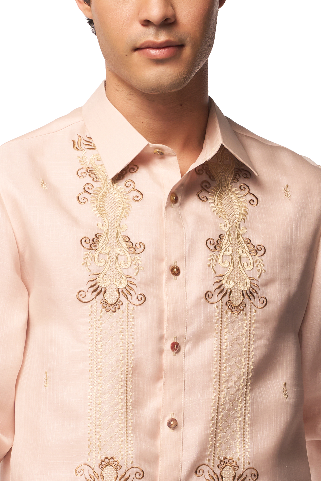 Lucio Men's Barong (Warm Silt)