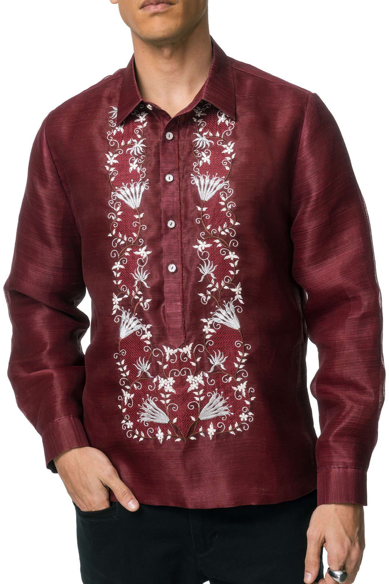 Mabaya Men's Barong Tagalog (Piña)