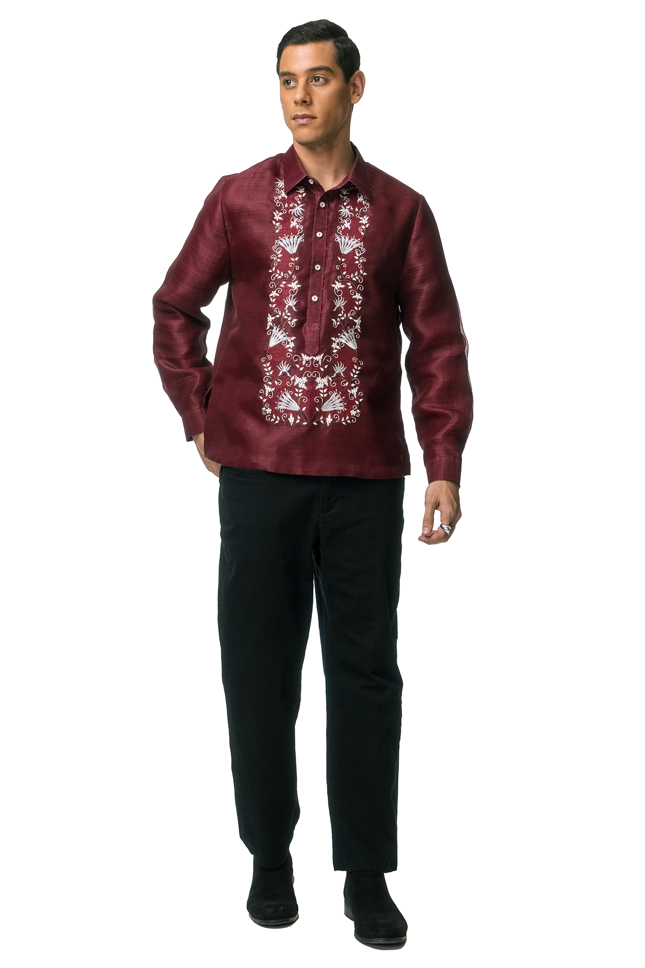 Mabaya Men's Barong Tagalog (Piña)