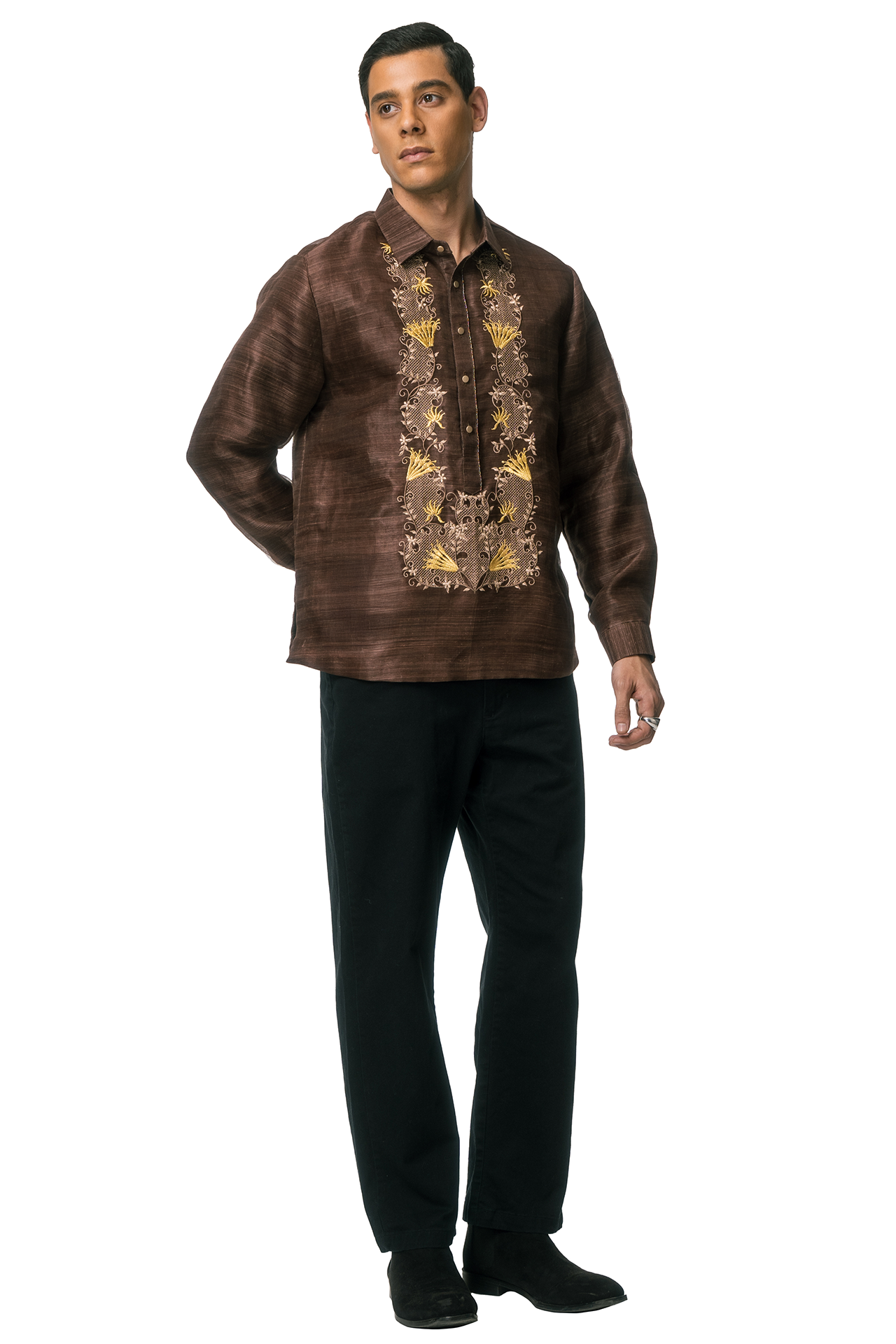 Mabaya Men's Barong Tagalog (Piña)