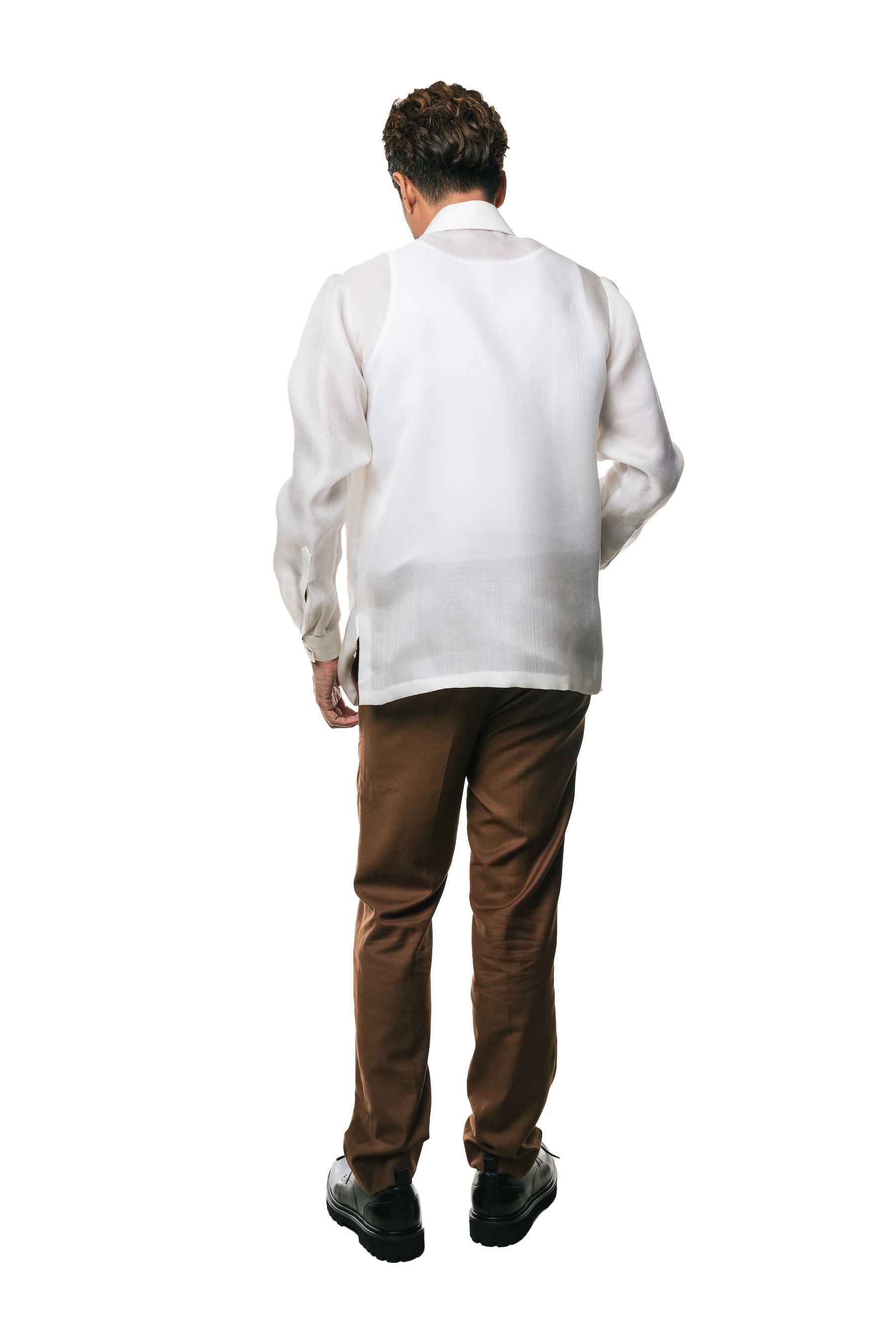 Mateo Men's Barong Tagalog (Ivory)