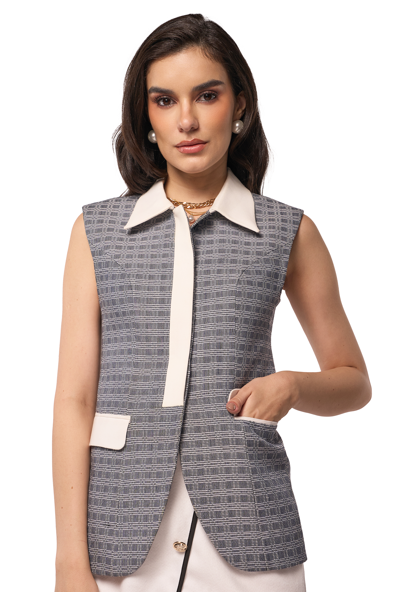 Mila Top (Ivory Noir)