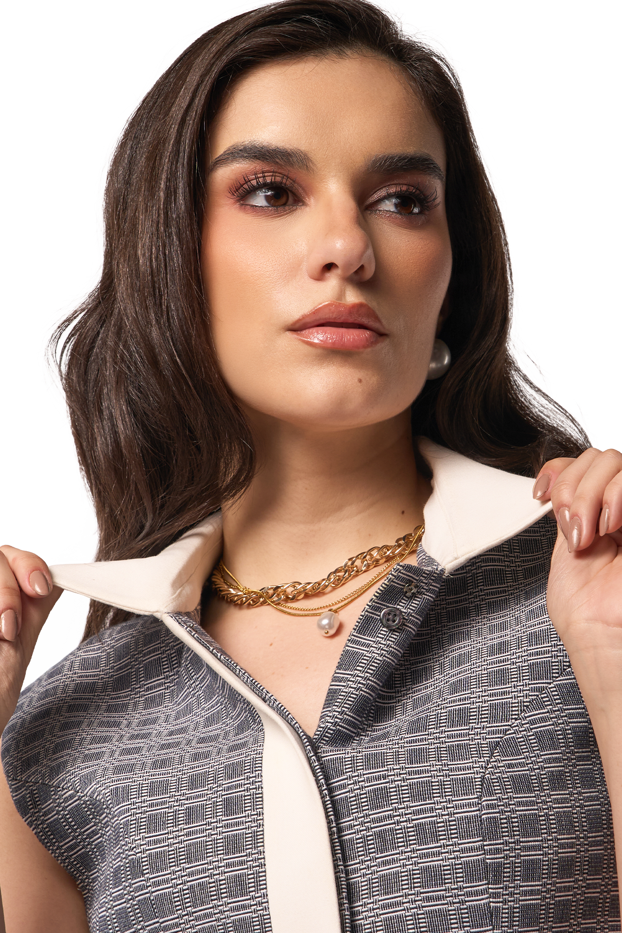 Mila Top (Ivory Noir)