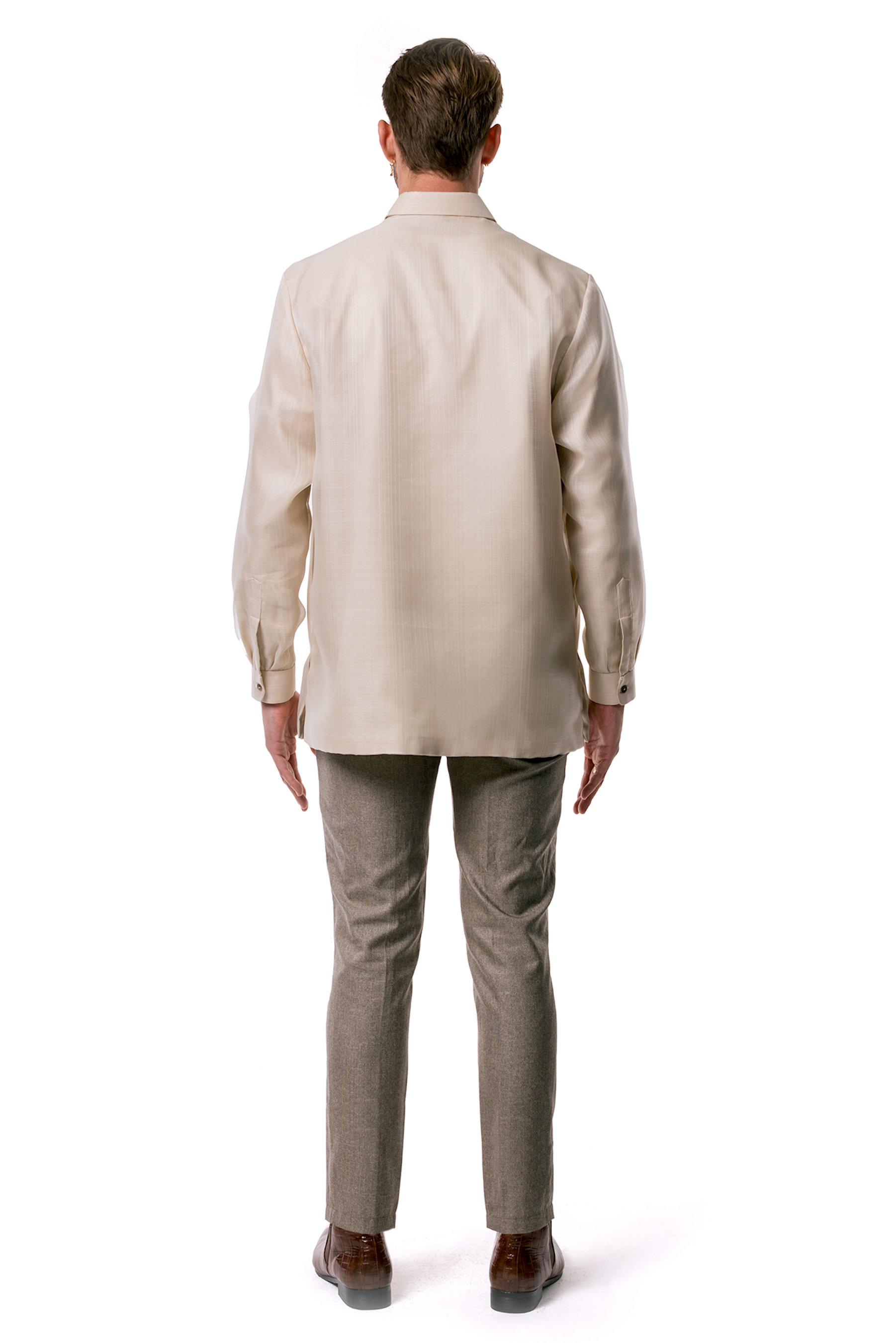Pedro Men's Barong Tagalog (Beige)