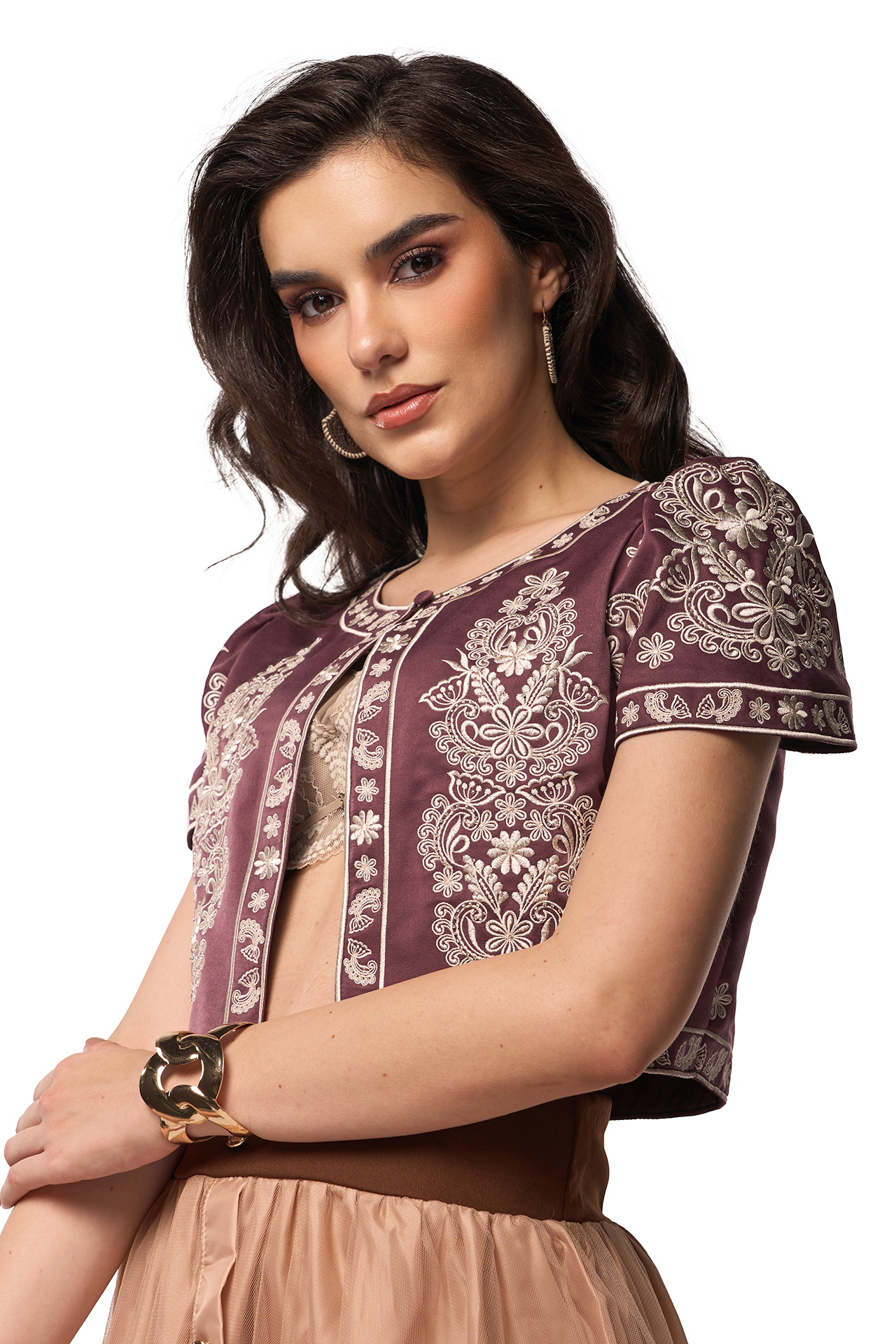 Selen Frame Bolero (Dusk Rose)