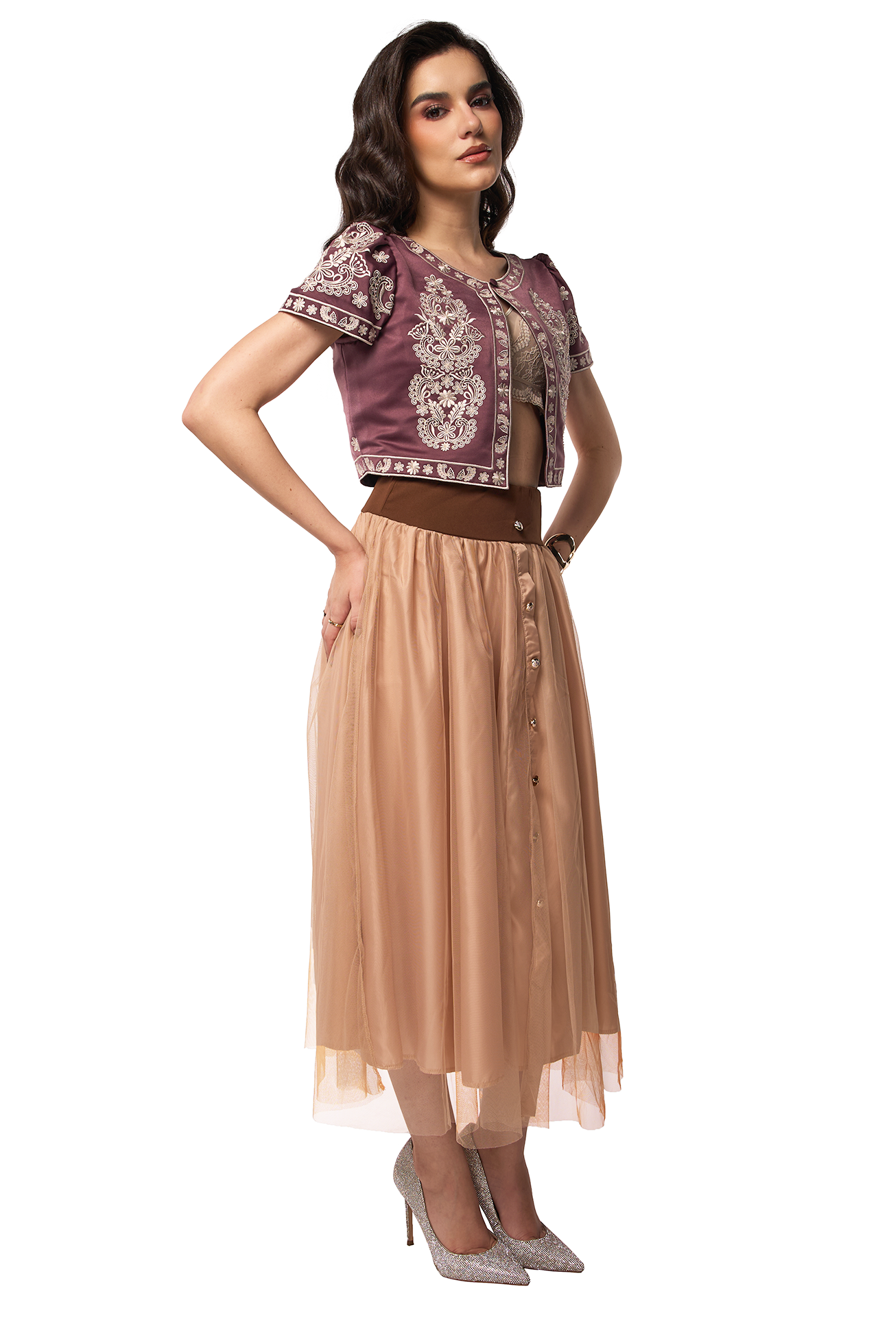 Selen Frame Bolero (Dusk Rose)