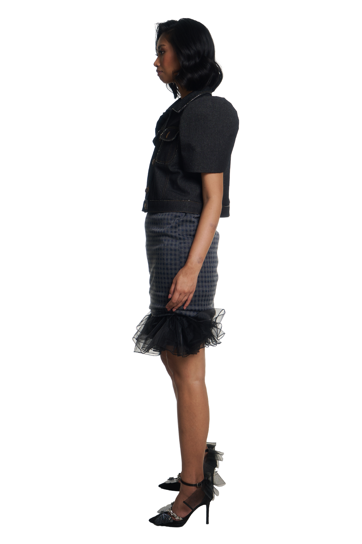 Reina Denim Filipiniana Jacket