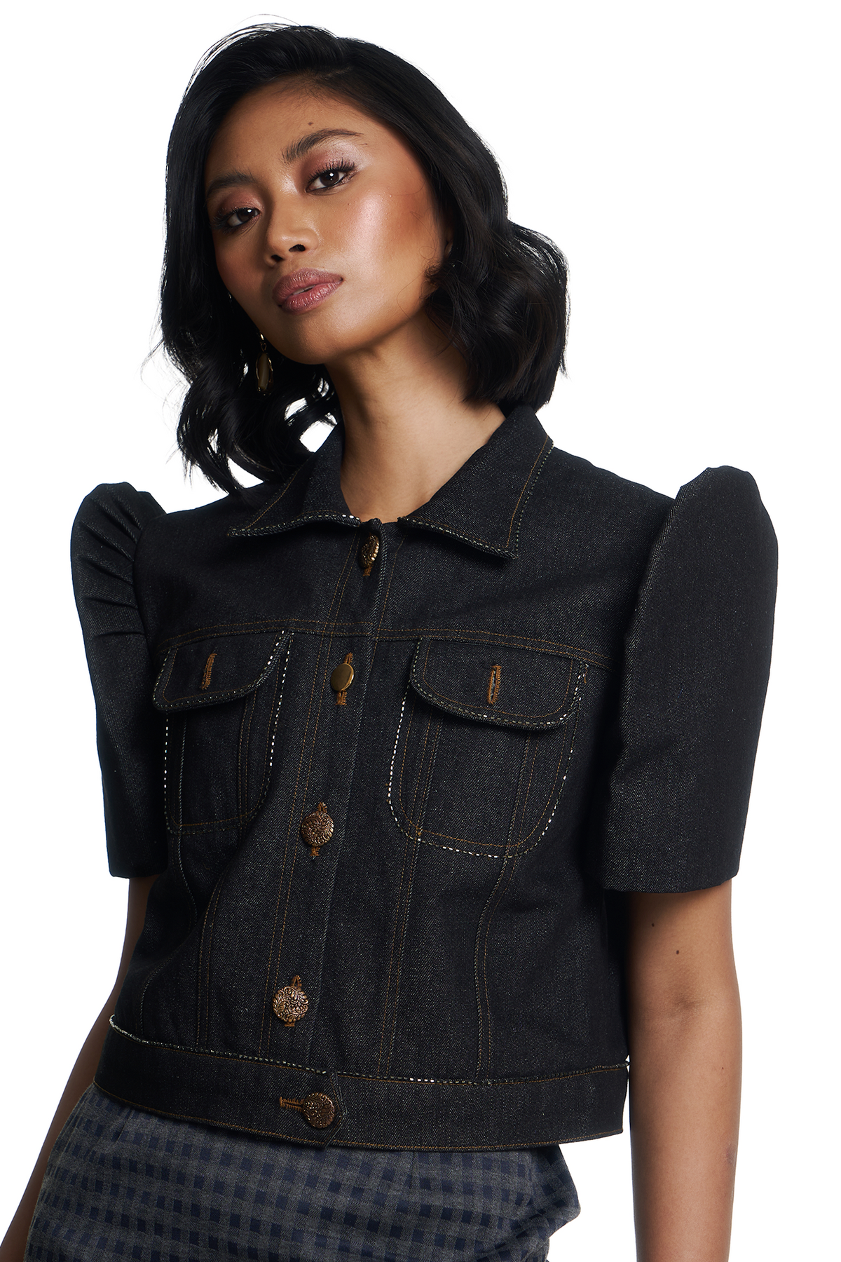 Reina Denim Filipiniana Jacket