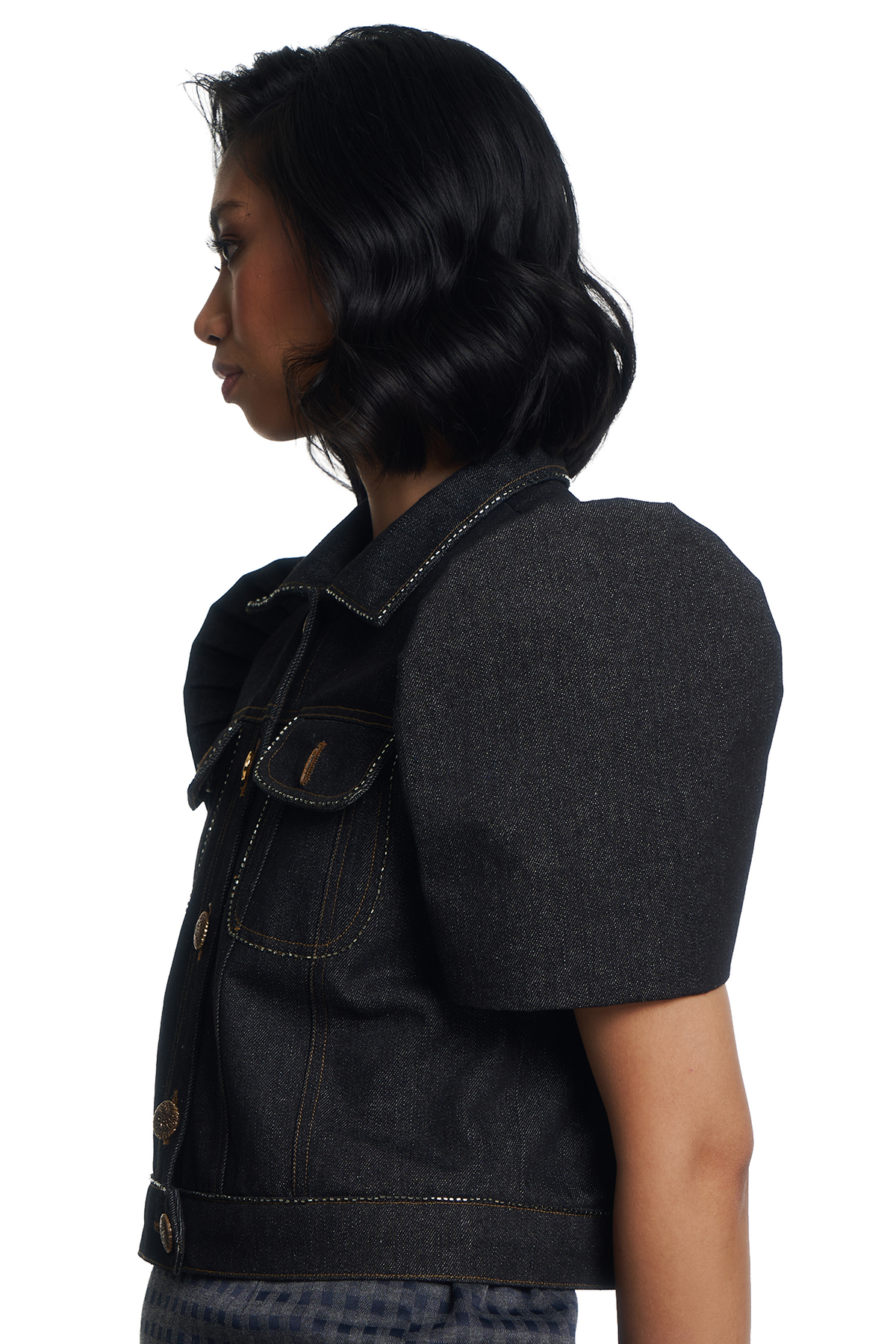 Reina Denim Filipiniana Jacket
