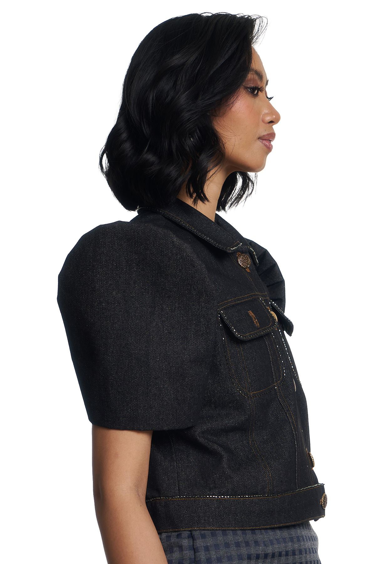 Reina Denim Filipiniana Jacket
