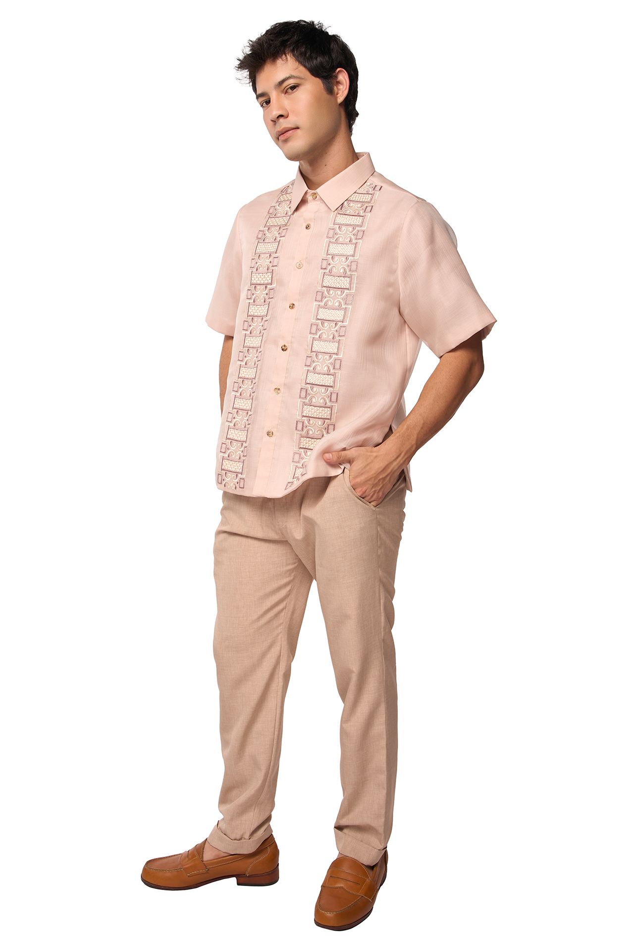 Filomino Men's Barong (Warm Silt)