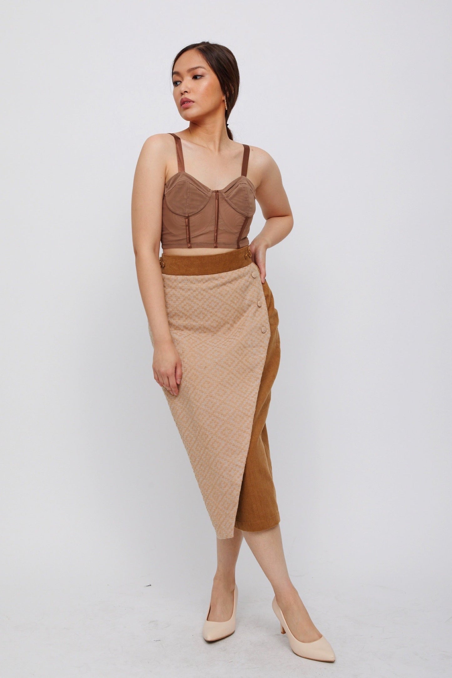 Rosalinda Skirt with Almond Color
